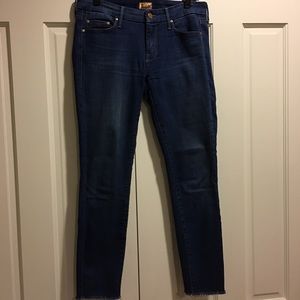 Mother Looker Ankle Fray Skinny Jeans Size 29